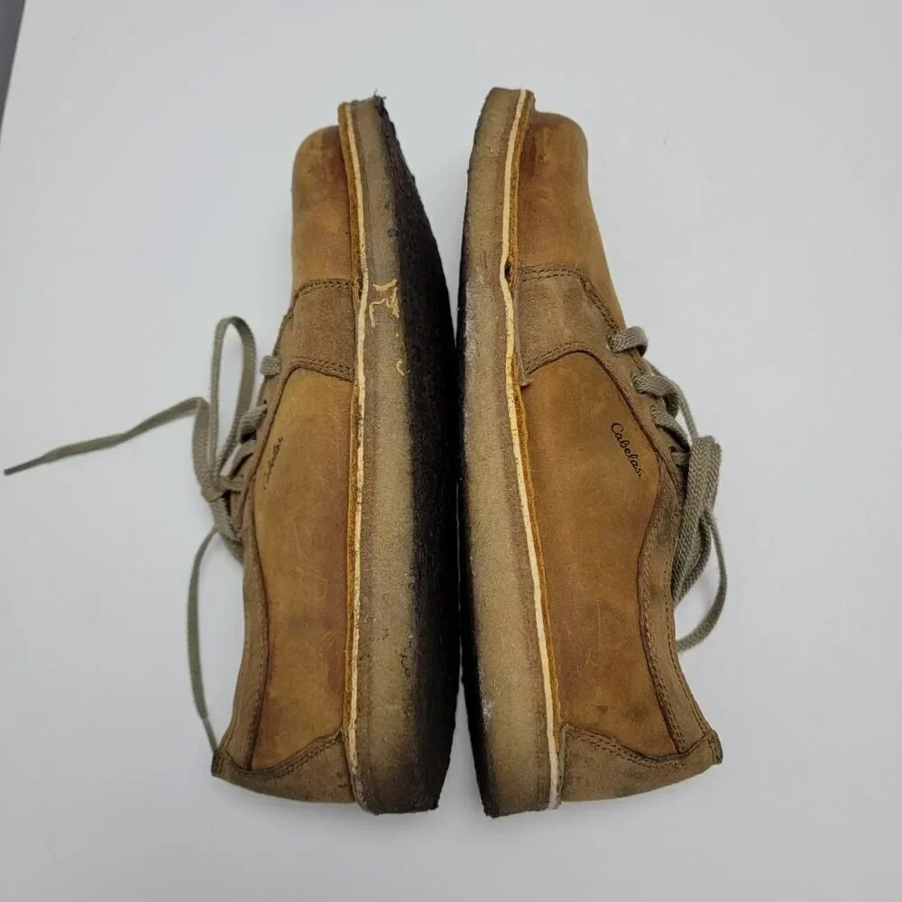 Cabela's Brown Leather Chukka Boots Thick Sole Size 8.5